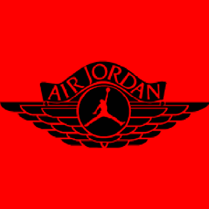 air jordan logo red