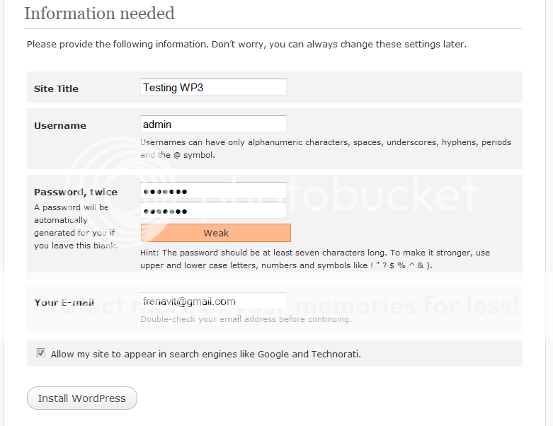 Wordpress 3.0, WordPress 3.0 RC1, WordPress, WP Installation wordpress